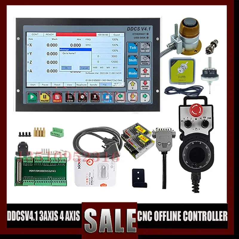 2023 New Products! Ddcsv4.1 Kit Supports 3/4 Axis Usb Cnc Controller For E-Stop Mpg Engraving And Milling Machine