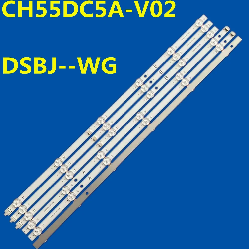5kit LED Backlight Strip  For 55D5 55D5L 55D6H 55D621 55D58 PRO 55PUF7108/T3 CH55DC5A-V02 DSBJ-WG JL.D550C1330-002WS-M