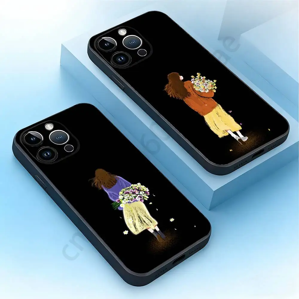 

Just comfortable Phone Case For iPhone 17,16,15,14,13,12,11,Plus,Pro Max,Mini,Soft Silicone Black Cover
