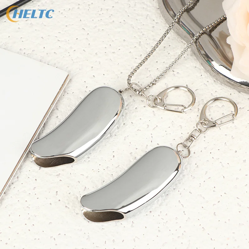 Banana Shape Simple J5 Lighter Cover With Keychain And Long Neck Chain Mini Portable Lighter Case For Men Trendy Gift