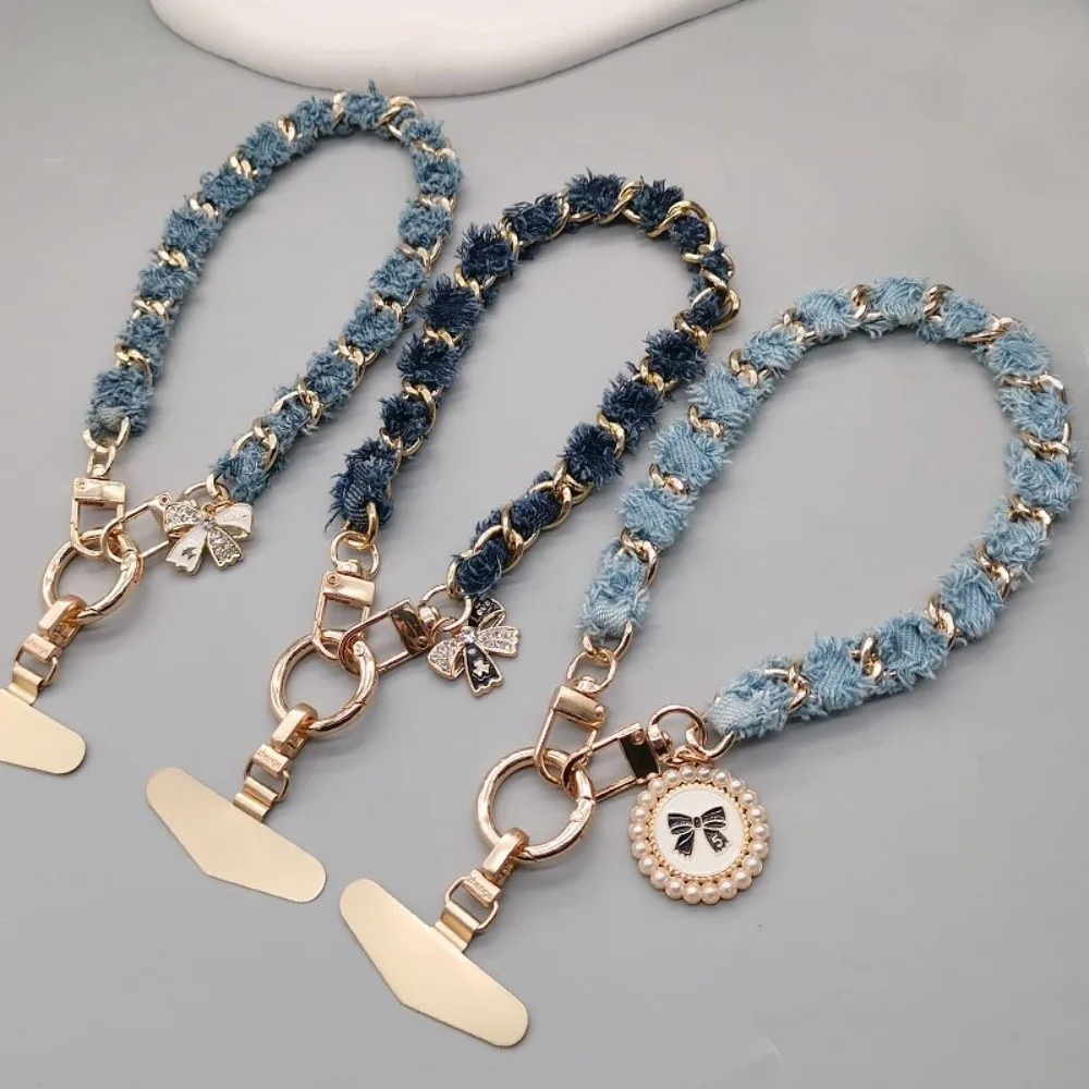 

Pendant Mobile Phone Strap Metal Chain Anti Loss Cell Phone Chain Handheld Pearl Mobile Phone Lanyard Mobile Phone Pendant