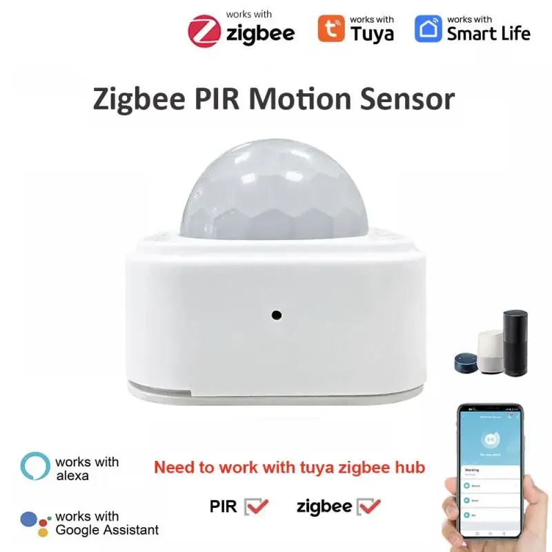 

Tuya Zigbee Human Motion Sensor Smart Home Mini PIR Motion Sensor Infrared Detector Security Smart Life Works With Alexa Gateway