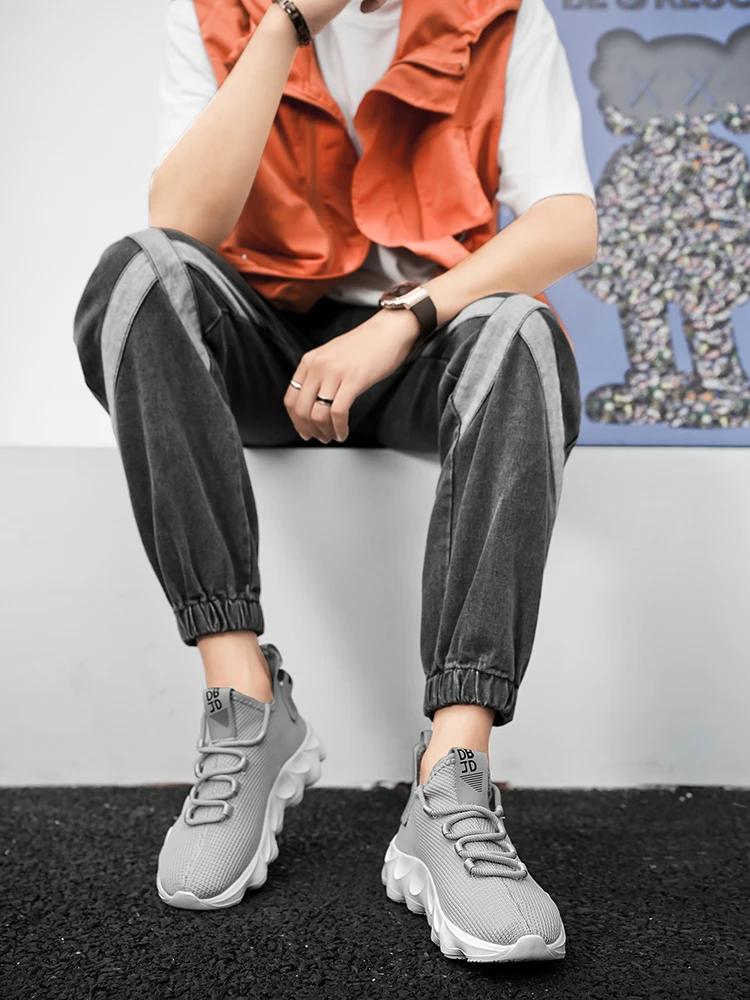 Herren-Outdoor-Wander- und Laufschuhe in großen Größen, bequeme, lässige, vielseitige, modische Sportschuhe für Paare zum Training – Detail 7