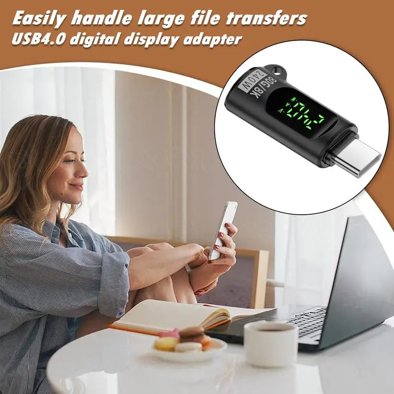 Snel opladen Data Connector Plug 80Gbps USB4.0 Digitale Display Adapter Volledige Functie Opladen Monitoring Converter Voor PC