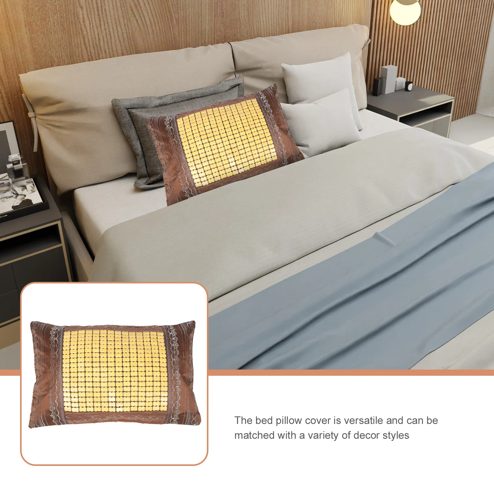 

Summer Mat Pillowcases Cooling Rectangle Cover Bamboo Sofa Bed Home Decorative Throw Cushion Pillows Household