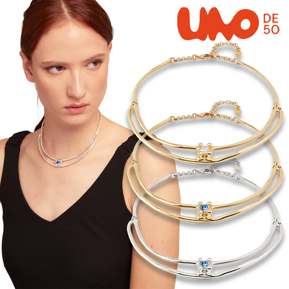 

Колье UNODE50 Колье с кристаллами, модное, легкое роскошь, ниша, ручная работа, элитный темперамент