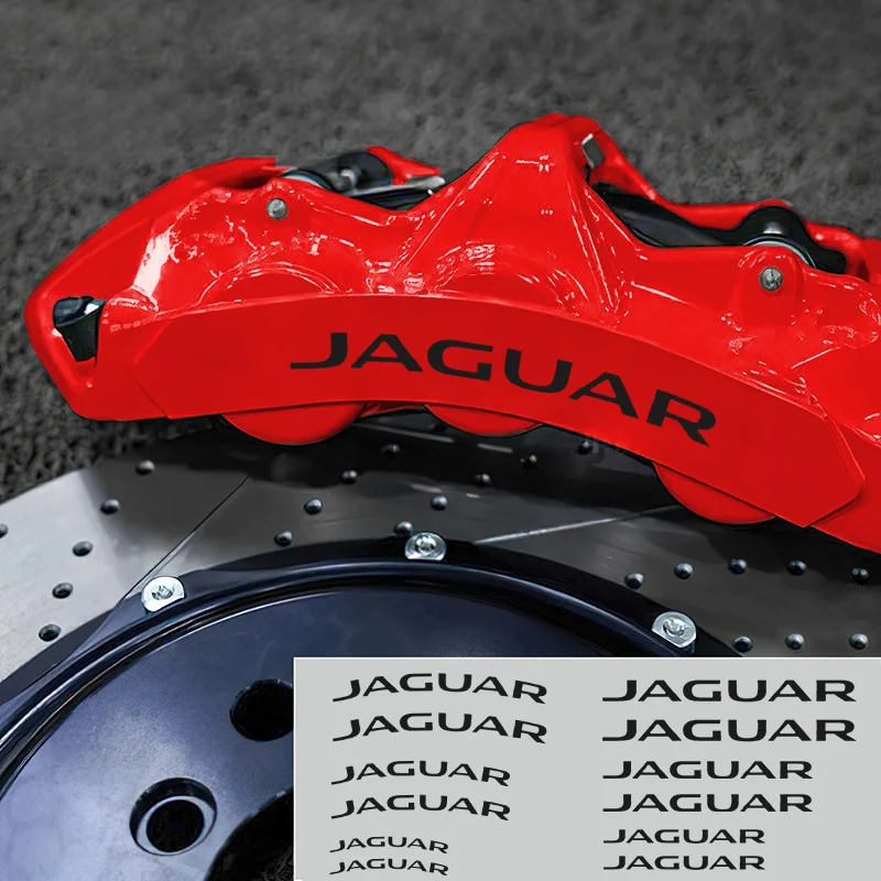 6 pegatinas decorativas para pinza de freno de coche, para Jaguar Sport Evoque Velar XE XF E-Pace F-Pace XJ XFL XJL