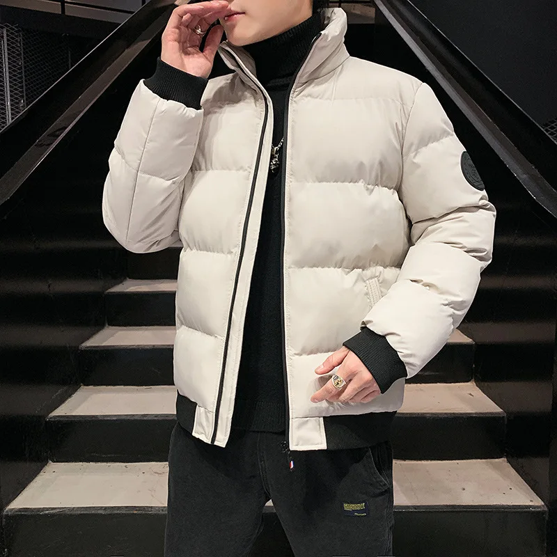 

Men's Thiened Casual Loose Cotton Jaet Winter Warm Outerwear Faionable Brand 2023 New Arrival ort Sle Coat