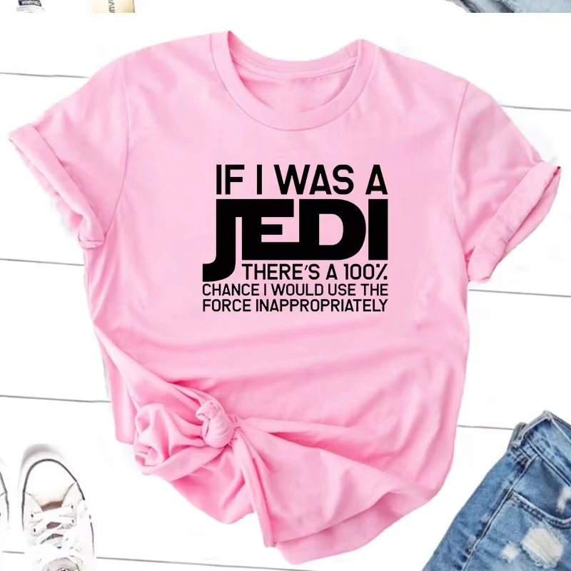 إذا كنت جيدي طباعة تي شيرت القطن قصير الأكمام Harajuku فيلم التلفزيون تي شيرت للنساء الجولة الرقبة تيز للجنسين ملابس الشارع الشهير