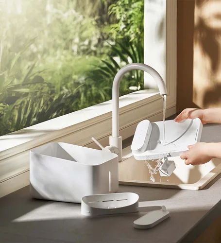 Imagen 2 del producto Xiaomi Mijia bebedero inteligente para mascotas, bomba de agua inalámbrica de 2 y 3L de capacidad, detección automática para gatos y perros, batería de larga duración