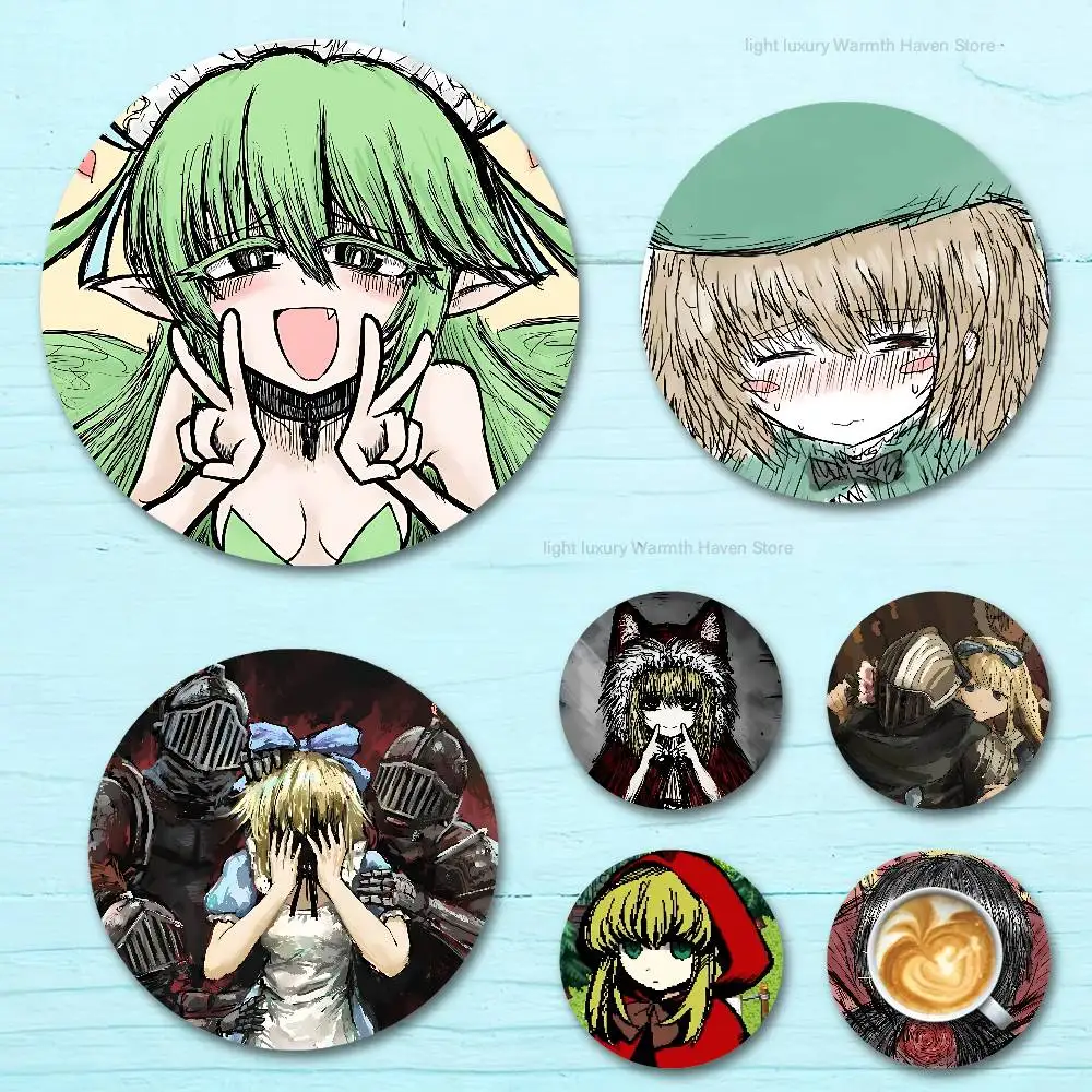 

Game B-Black S-Souls Round Anime Wooden Coasters DIY Decorations Birthday Valentine Gifts