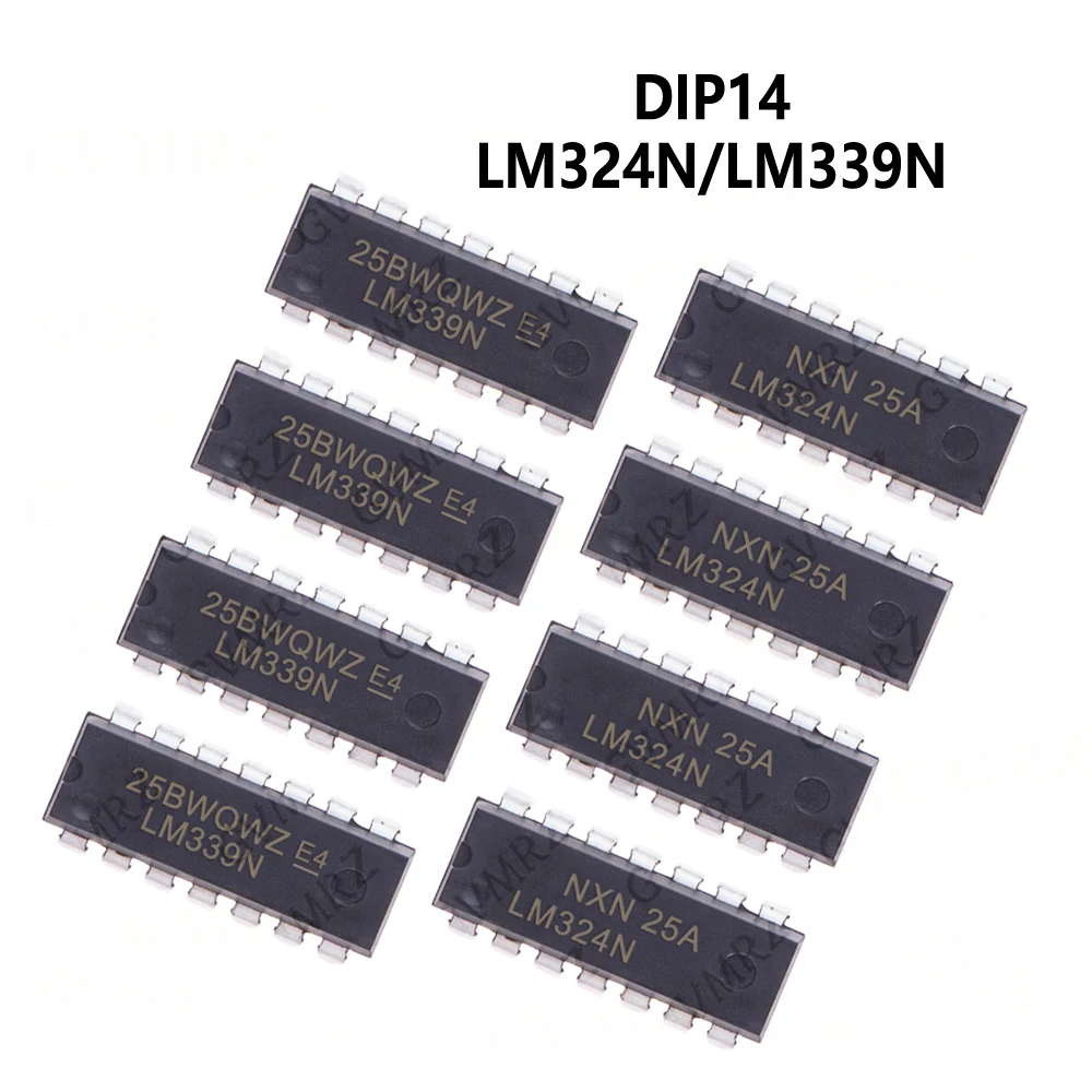 10/20PCS LM324N DIP14 LM324 DIP LM339N DIP-14 LM339