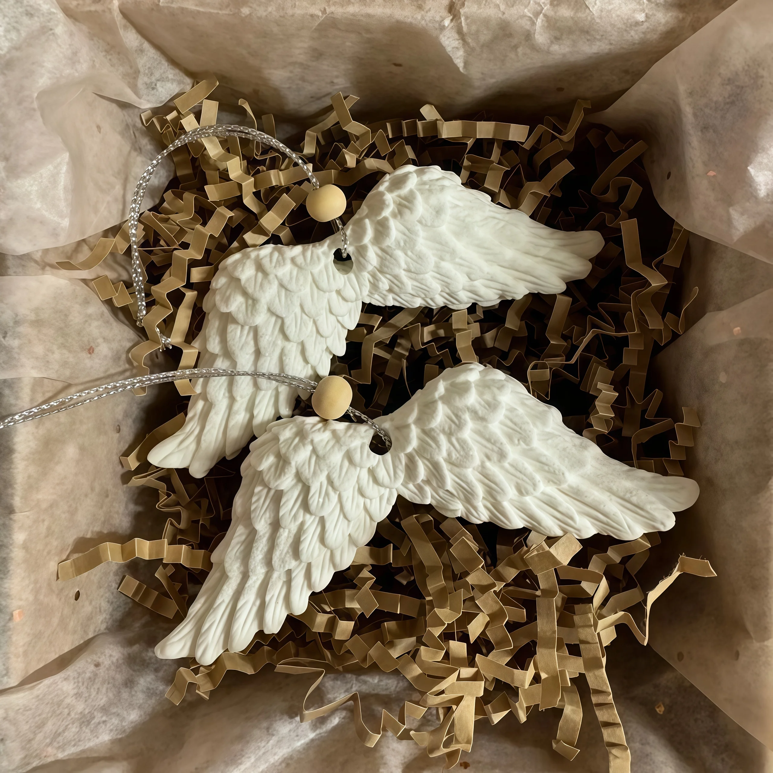 Diy anjo asa pingente gesso molde de silicone pena pingente aromaterapia decoração do carro ferramenta cozimento molde resina