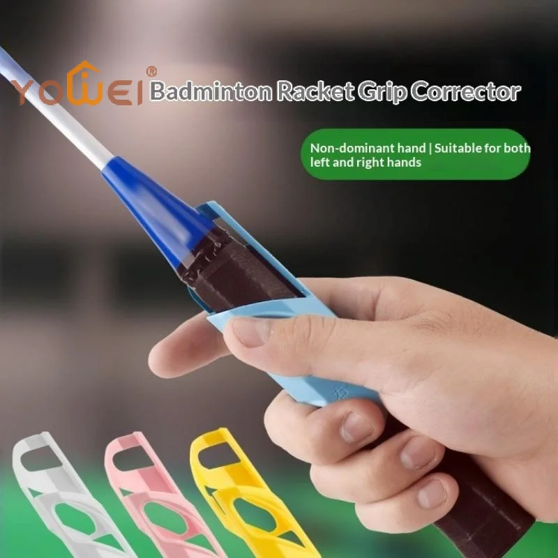 Latest PP Badminton Grip Aid Improve Skills Universal Tennis Racket Grip Assistance Badminton Racket Posture Correction
