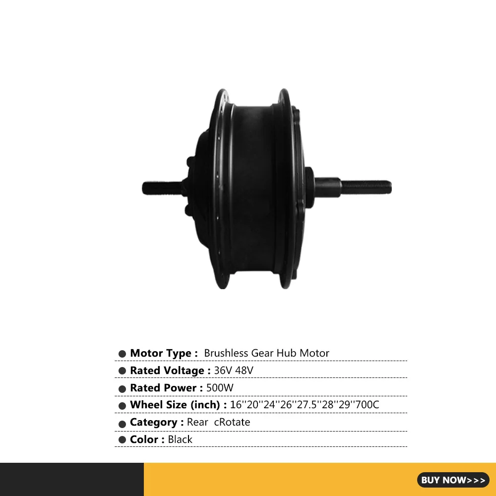 36V/48V500W MXUS Motor Electric Bicycle Mountain Bike Spin Fly Retrofit Electric Booster Single Rear Rotate Motor 32KM/H