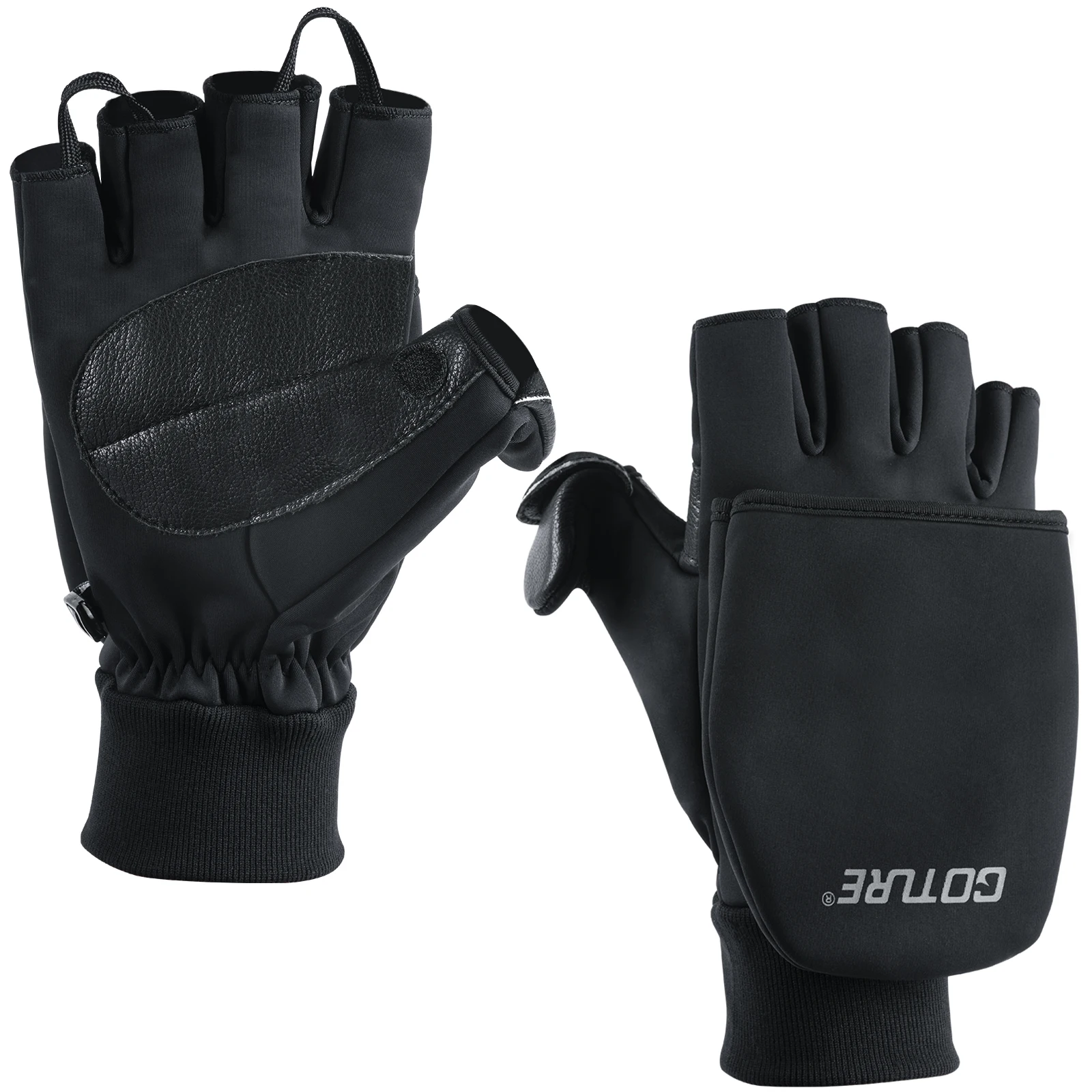 Goture Touch Screen Waterproof Snow Gloves Thermal Thick Warm for Fishing Snowboarding for Men Women Winter Cold Weather Gear