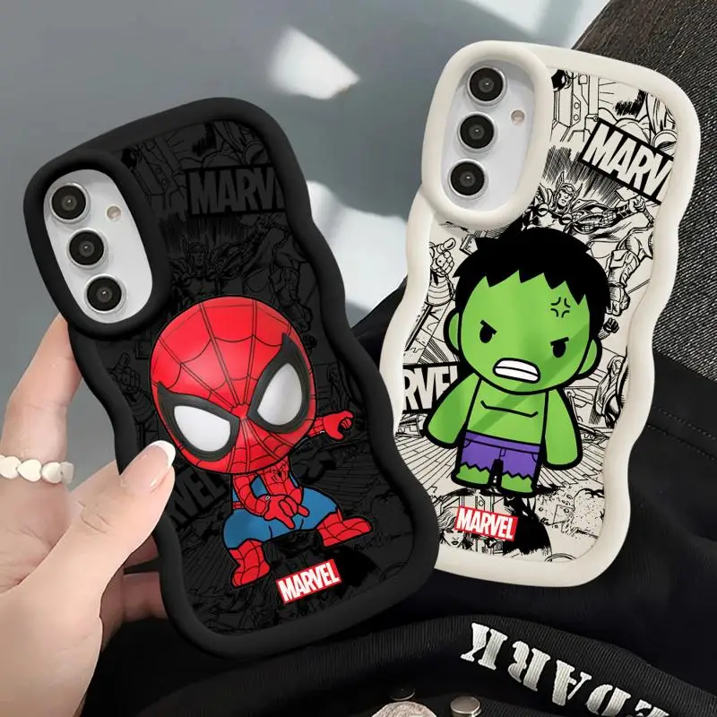 Marvel Spiderman The Hulk Phone Case for Samsung Galaxy A12 A13 A04 A05s A30s A14 A02s A20s A03 Core A15 A21s A51 4G 5G Cover