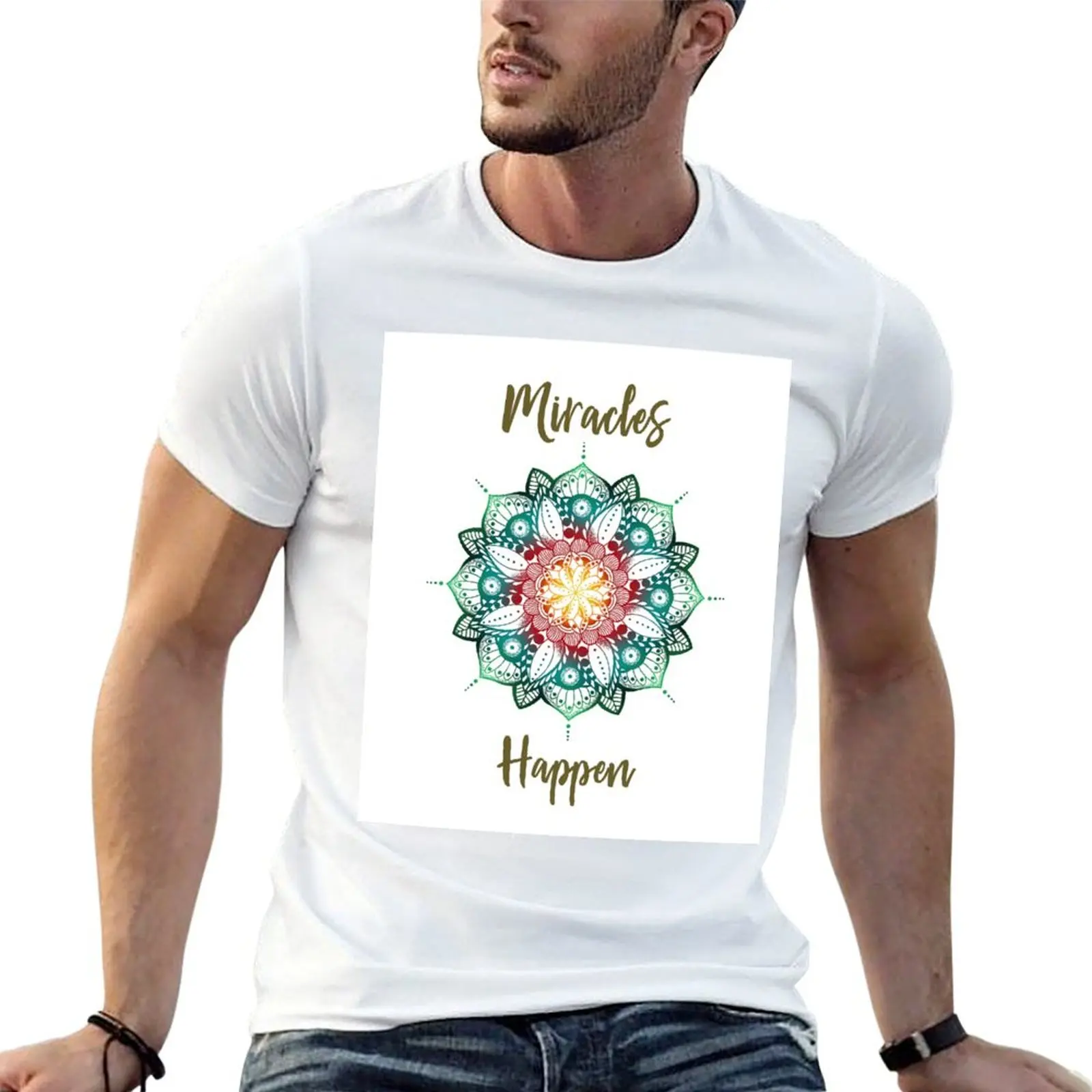Miracles Happen T-Shirt Anti-Wrinkle Short Sleeve T-Shirt