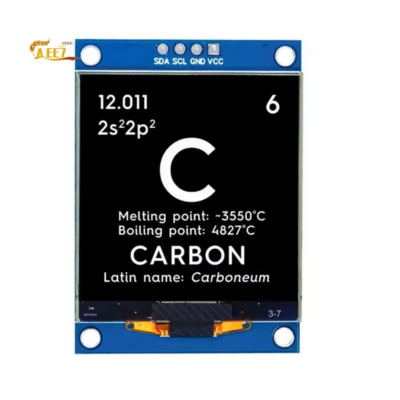 AEE7-1.5 Inch 128X128 OLED Shield Screen Module, High Quality SPI I2C Display For STM32 And Arduino DIY Electronics Projects
