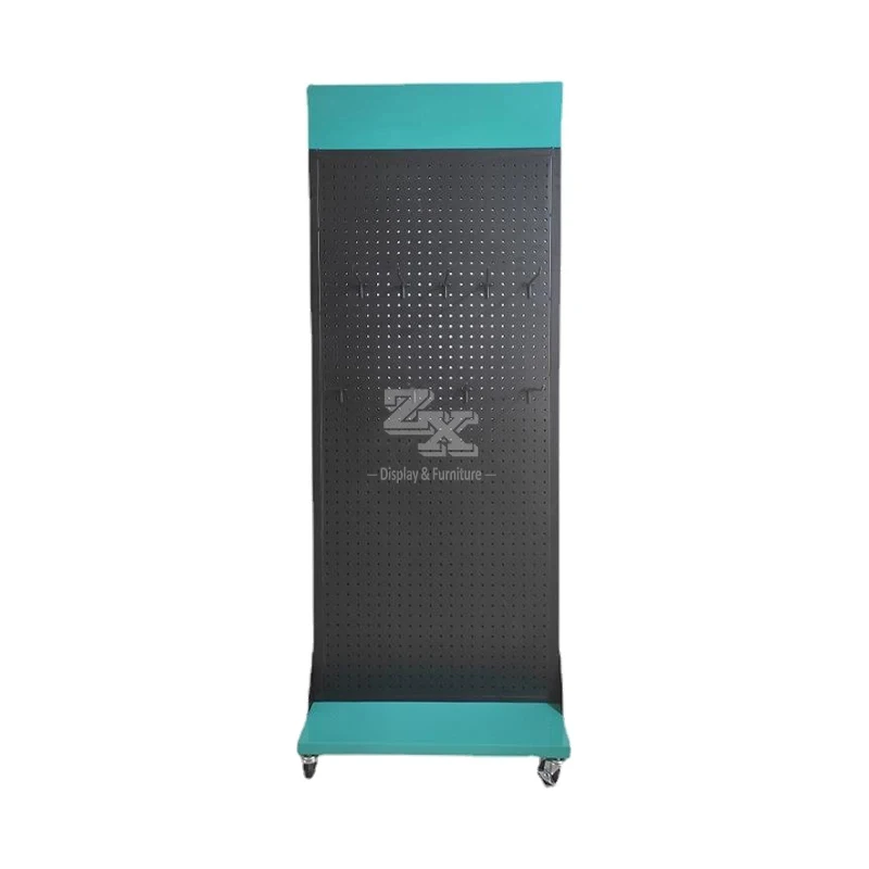 custom.Retail Shop Fittings Metal Display Stand with Shelves and Hangers Display Stand Customization Manufacturing Factory