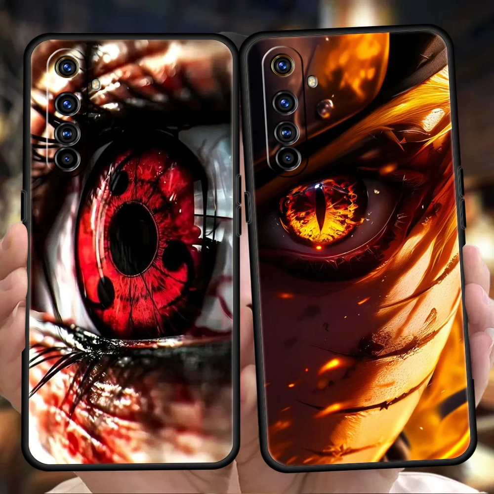 Cartoon Eyes Phone Case for Oppo A17 A12 A57 A74 A16 Find X5 X6 A52 A53 A54 A15 Reno 6 Z 7 Pro A9 2020 5G Silicone Shell Capas