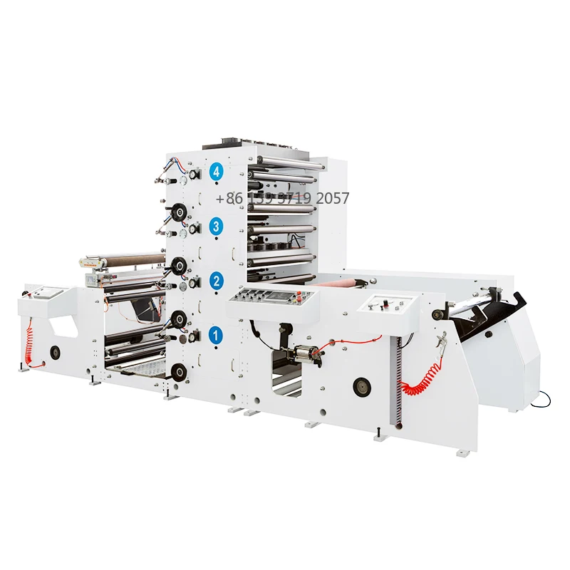 Automatic High Speed Flexo Printing Machine 2 4 6 8 Color Printer Paper Cup Printing Machine With High Quality