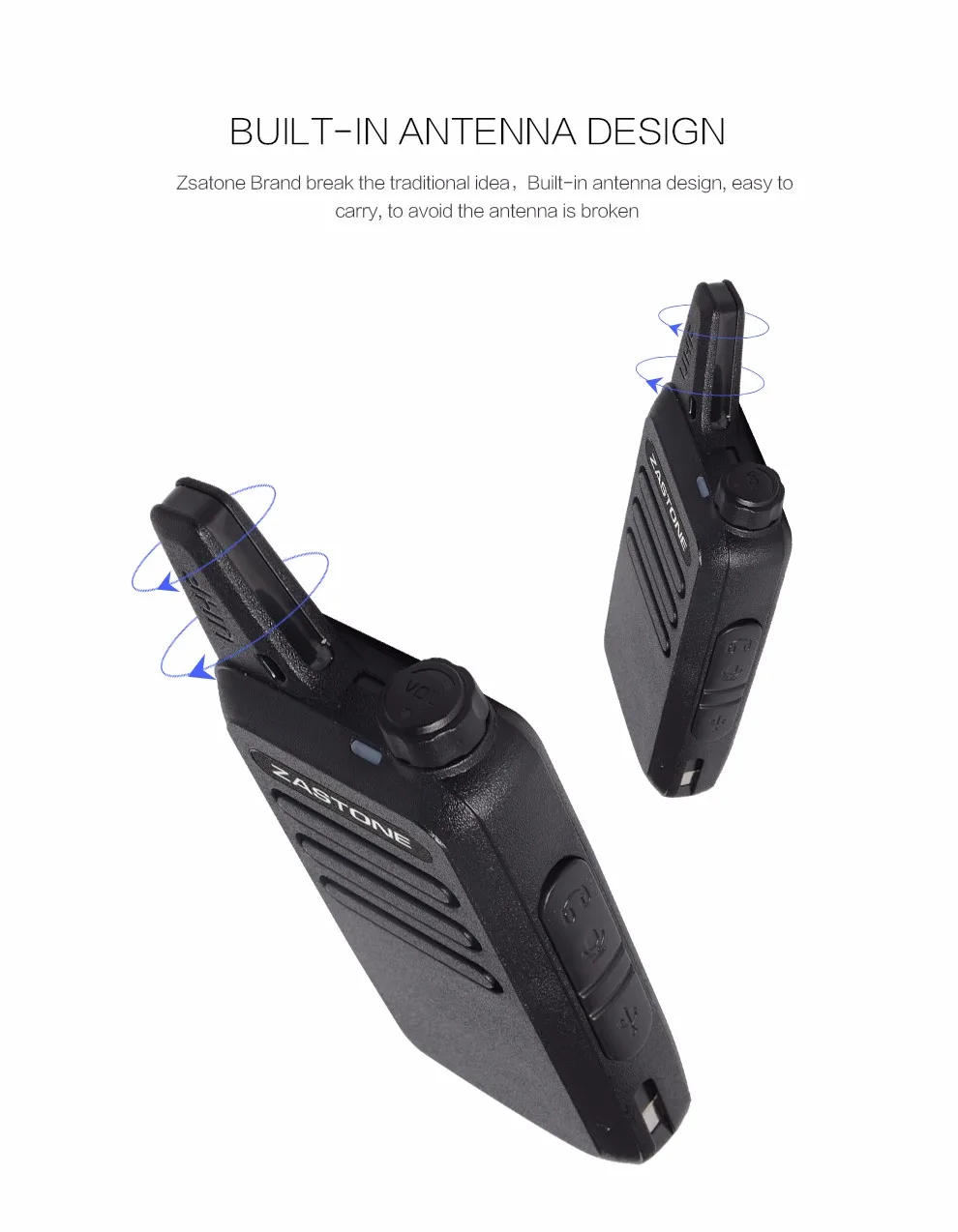 UHF トランシーバー ZT-X6 トランシーバー 400-470MHz ハンドヘルド双方向ラジオ