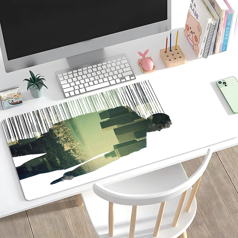 

I-InceptionS Cool Mousepad Large Anti-Slip Mouse Pad Stitched Edges Mat Durable Desk Laptop Gaming​ Keyboard Pad XXL