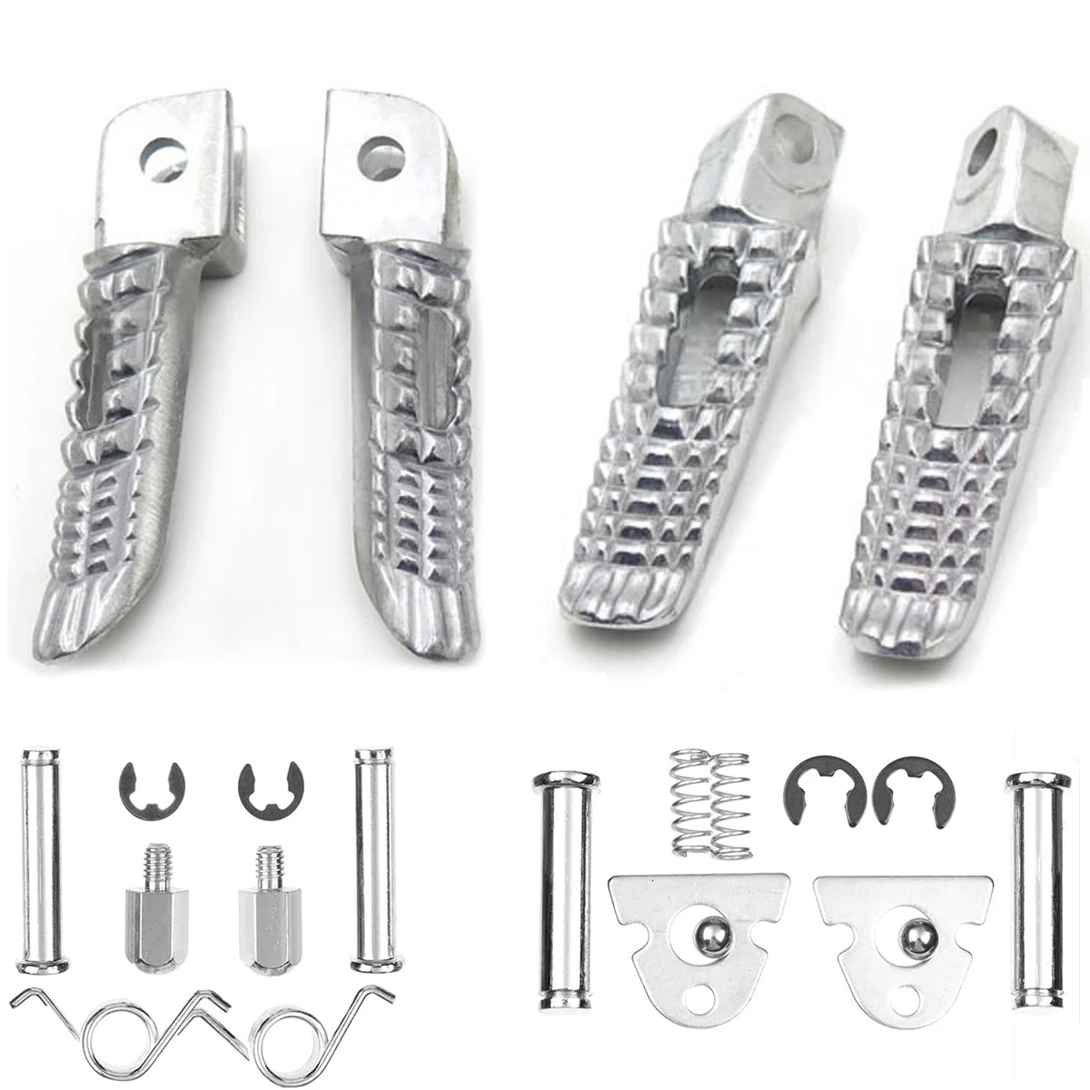 

Motorcycle Front Rear Footpeg Footrest Foot Pegs Pedals Set for Suzuki GSXR GSX-R 600 750 1000 2005-2019 Accessories