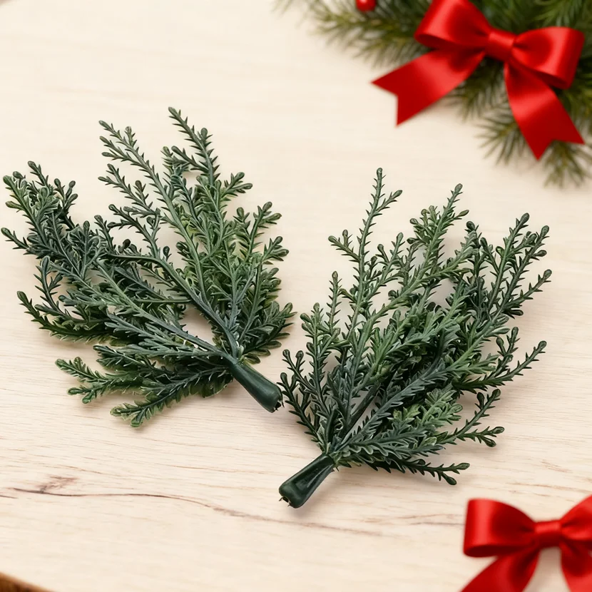 

10/20 Pieces Home Decor Accessories Christmas Garland DIY Scrapbook Tree Wedding Bridal Accessories Artificial Plants Hot Sale