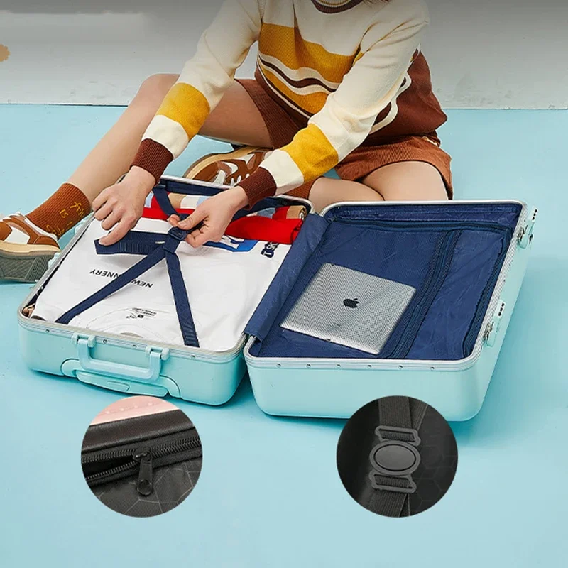 Suitcase Ladies Trolley Luggage Set Student Lightweight Universal Wheel Password Case Cabin Suitcase 20 Inches Trunk Fashion New