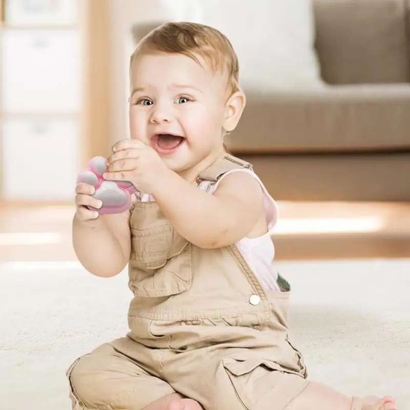 Knijpspeelgoed voor kinderen Siliconen kattenpootvorm Ontspannend speelgoed Zachte felle kleuren Decoratief kinderen Fidget-speelgoed Ontspannende benodigdheden