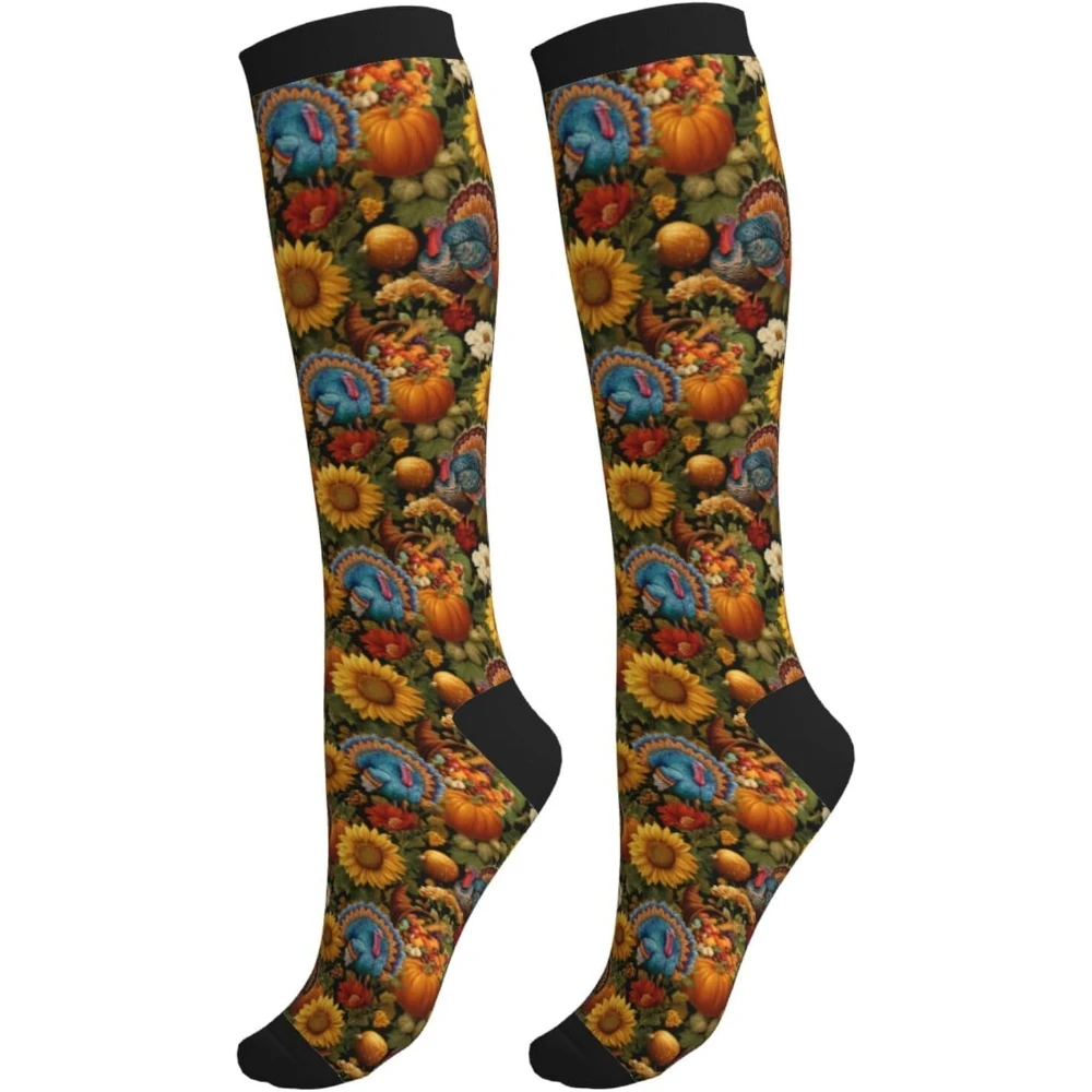 

Compression Socks Knee High Support Socks for Women Men Circulation Stockings for Athletic Running Cycling Flying