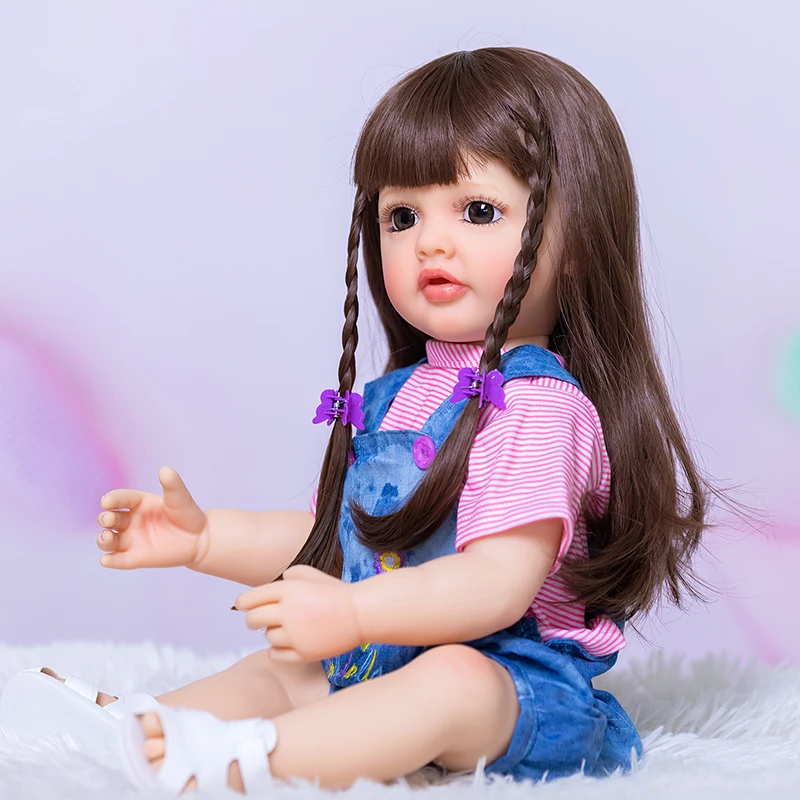 50cm corpo inteiro silicone reborn bebê boneca betty realista bebê recém-nascido meninas brinquedos de banho à prova dwaterproof água bebes reborn de silicone real