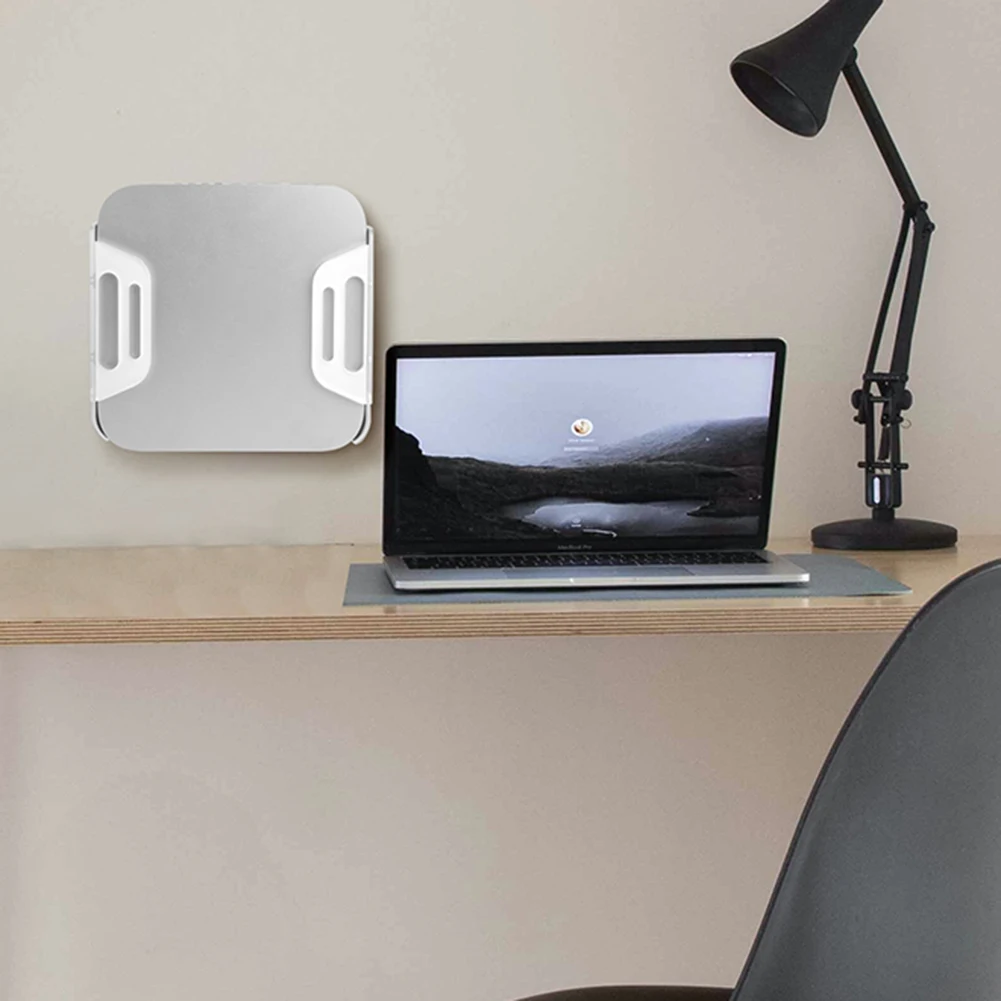 Soporte de pared/escritorio, base de montaje para escritorio, soporte para ordenador que ahorra espacio, soporte de almacenamiento para portátil, ligero para Chip Mini 2023 M2