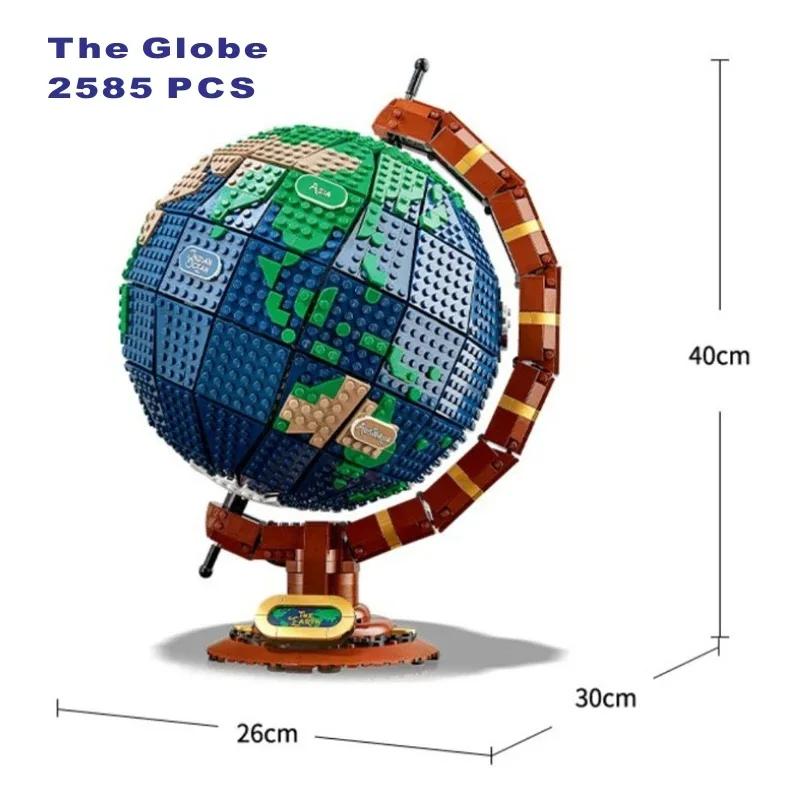 

2585 PCS The Terrestrial Globe Compatible 21332 66980 Building Blocks Bricks Model Birthday Christmas Gifts Toys IN STOCK