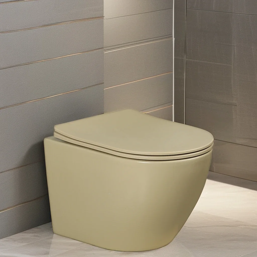 Bathroom Toilet,European Modern Wall-Hung Smart Toilet UF Material Square Washdown WC For Bathroom Or Washroom Use