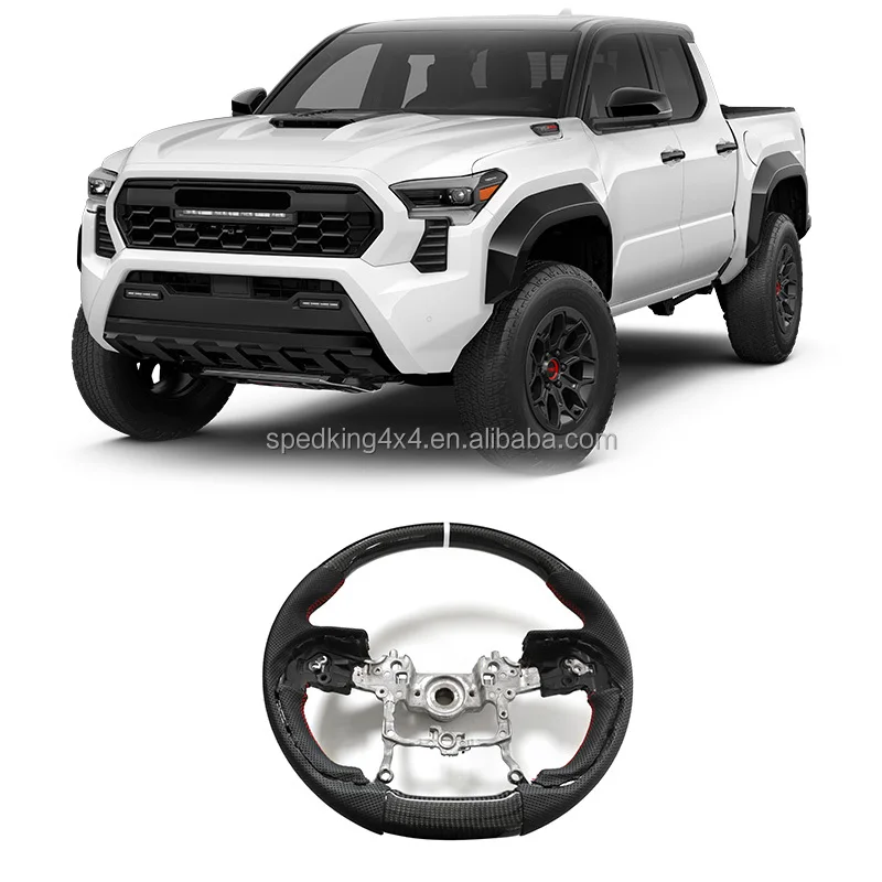 

High Quality Products Carbon Fiber Steering Wheel For TOYOTA TACOMA 2024 Tundra 2022+ Car Steering Wheel