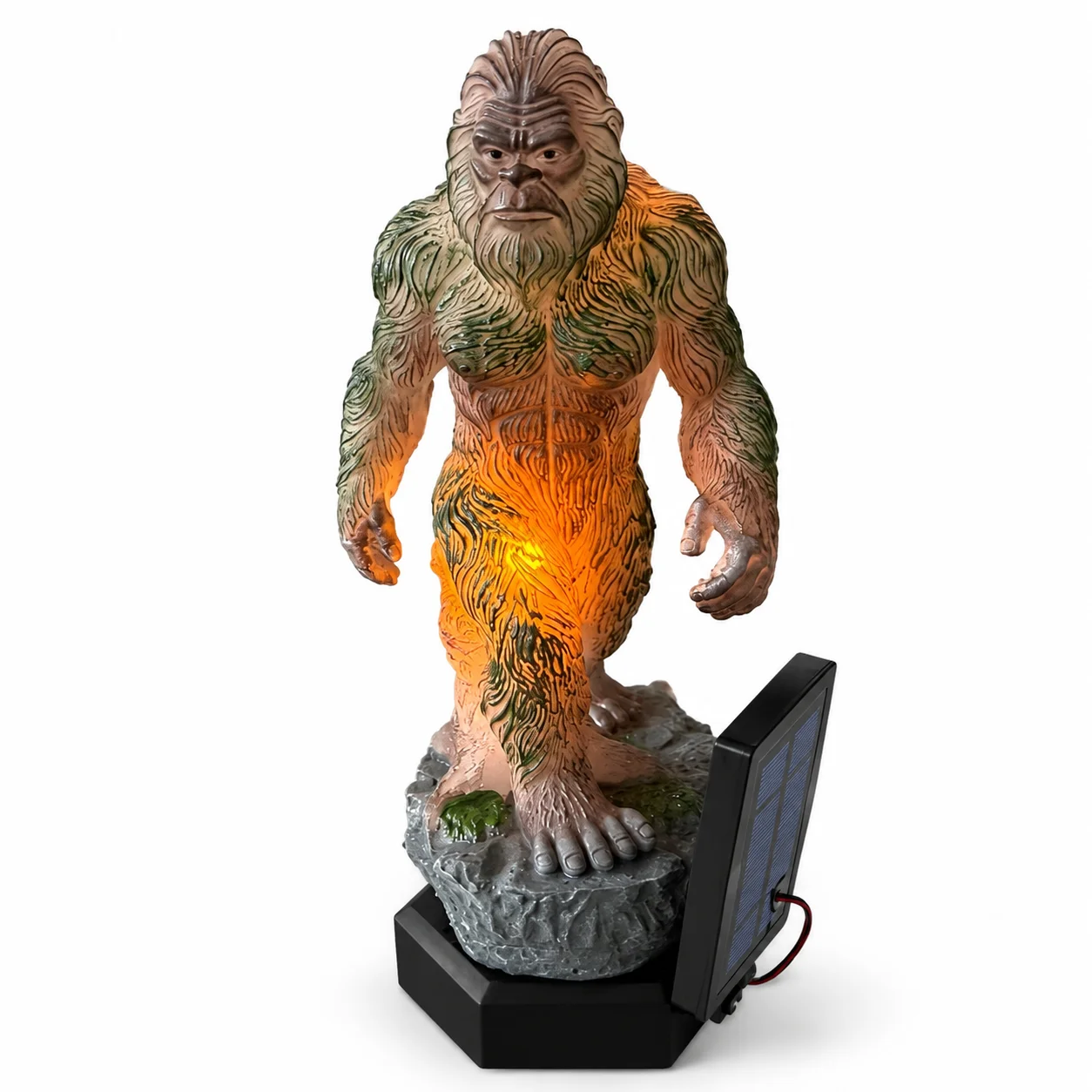 Solar Bigfoot Garden Light Outdoor Decorative LED Statue Lawn Yard Patio Pathway Ornament Solar Powered Garden Decor Gift