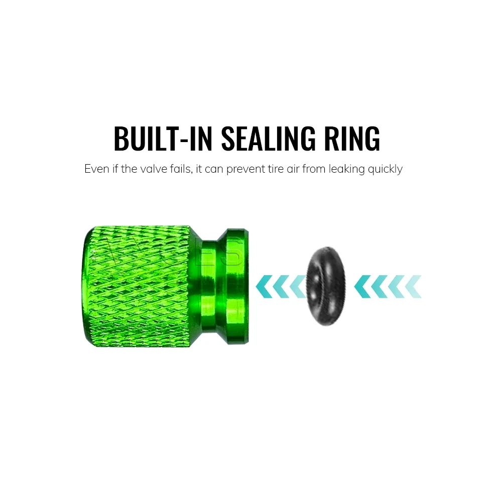 For Kawasaki Ninja ZX 14R ZX14R ZX-14R Motorcycle Accessories Standard Valve Cap Set Tire Caps Set CNC aluminum