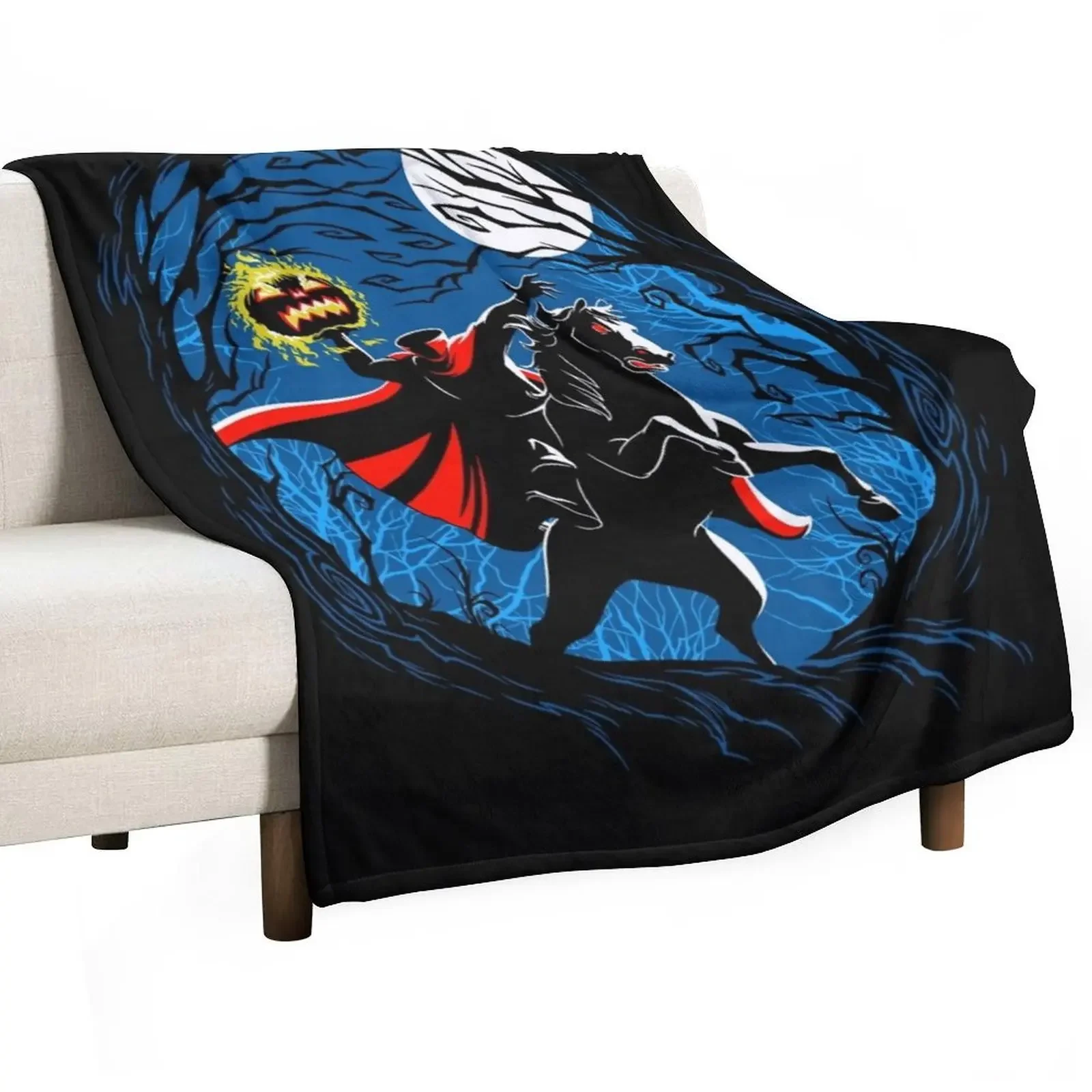 

HEADLESS HORSEMAN! Throw Blanket Thins Furry Giant Sofa Blankets