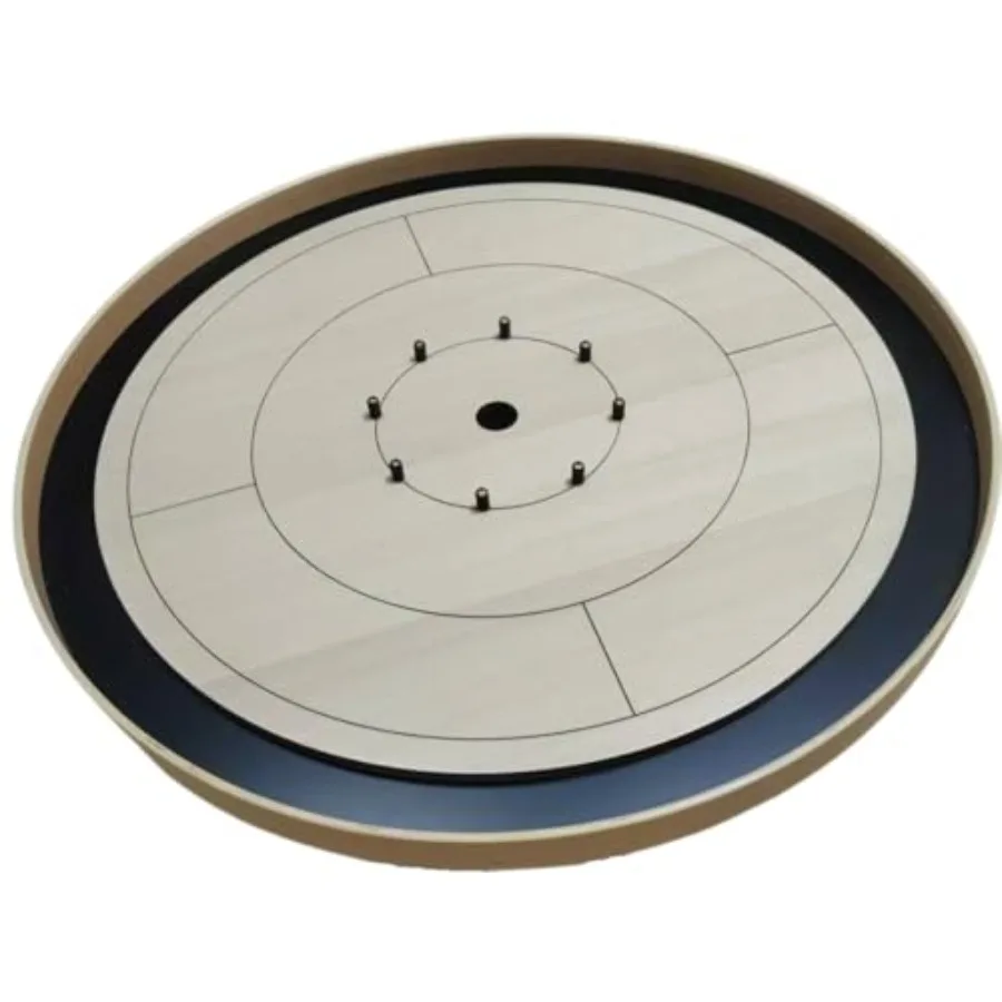 

Буковая доска Crokinole Elite Edition, черная канавка для отдыха в помещении и семейных игровых ночей, деревянная конструкция премиум-класса с S