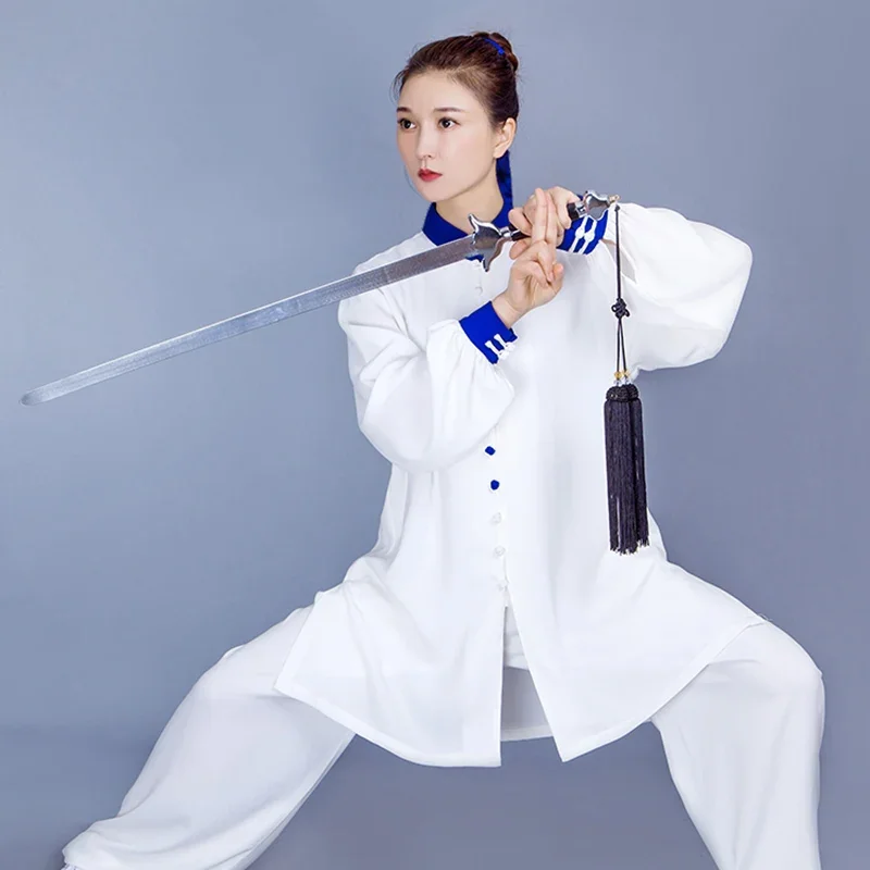 Kung Fu Tai Chi Clothing Martial Arts Clothes Taijiquan Wushu Uniform Wing Chun White 2022 New Style Breathable