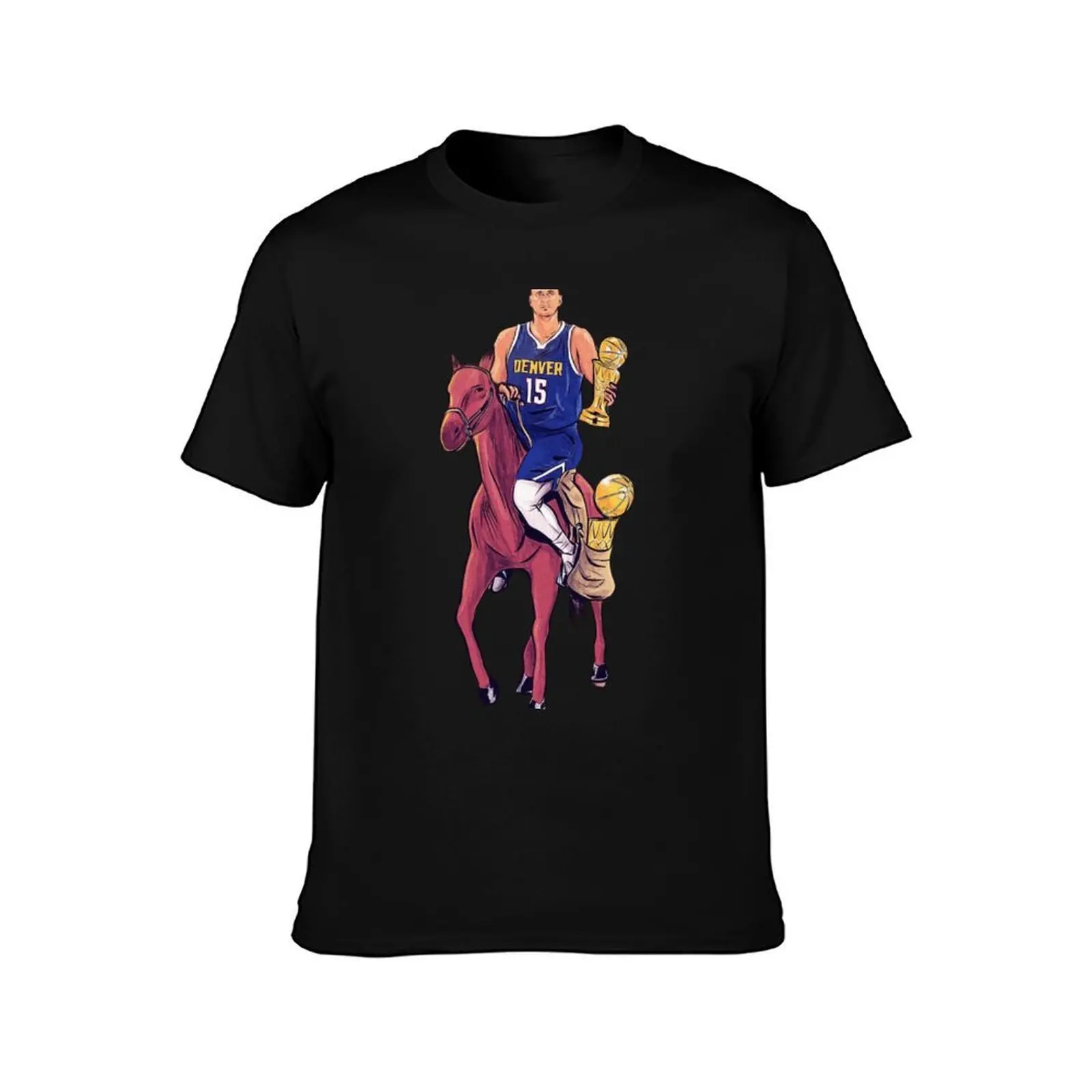 Nikola Jokic Champ T-Shirt Summer Casual Cotton Tee Oversized Streetwear Tops Vintage Graphic Print Loose Fit Short Sleeve
