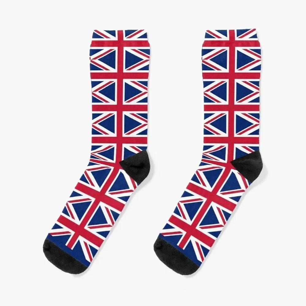 

British Union Jack Flag Socks Stockings anti slip football kawaii short Socks Man Women's