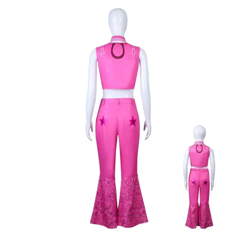 

Костюм для косплея из фильма HAni 2025 для мужчин и женщин, розовый топ принцессы, брюки Кен Cos, черные костюмы для взрослых K ☆ ★ ww hh:5