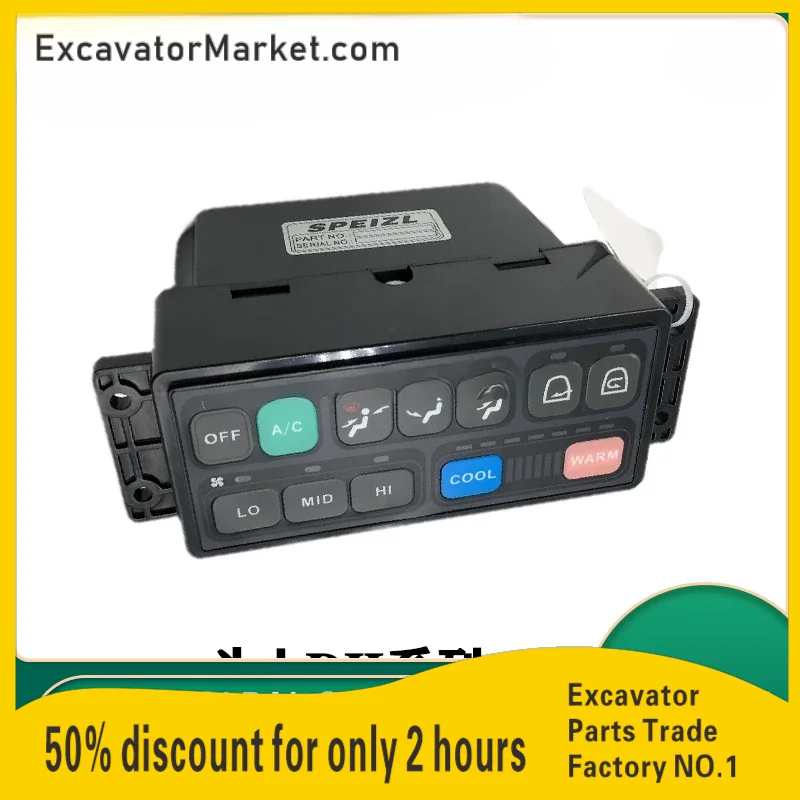 Excavator Parts Doosan Daewoo dh Dx 150 220 225 300-5-7-9c Air conditioning controller panel switch