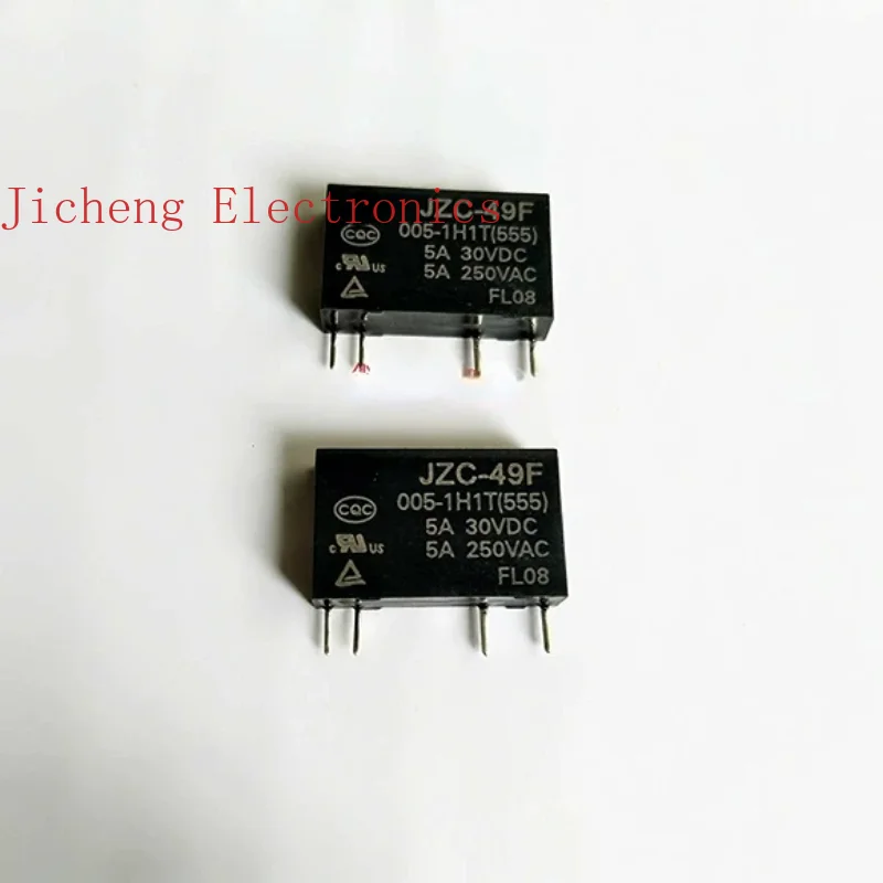 JZC-49F-005-1H1T 5VDC Brand New Original Relay 4 Pin One Group Normally Open 5A