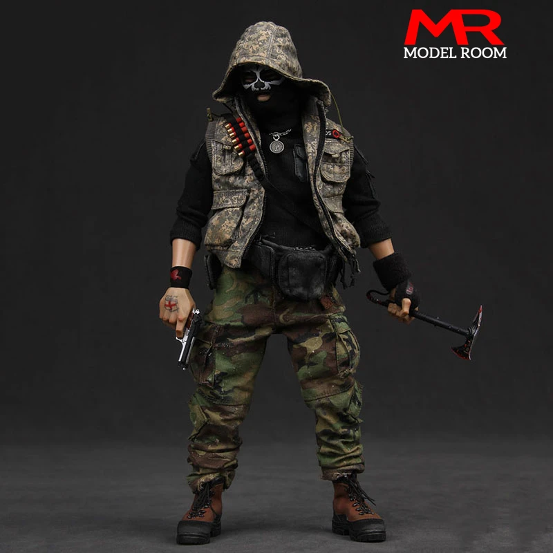 

DAMTOYS GK003 1/6 Spade 3 Double Head Sculpts Figure Model 12'' Male Soldier Action Figure Body Doll Full Set Toy In Stock