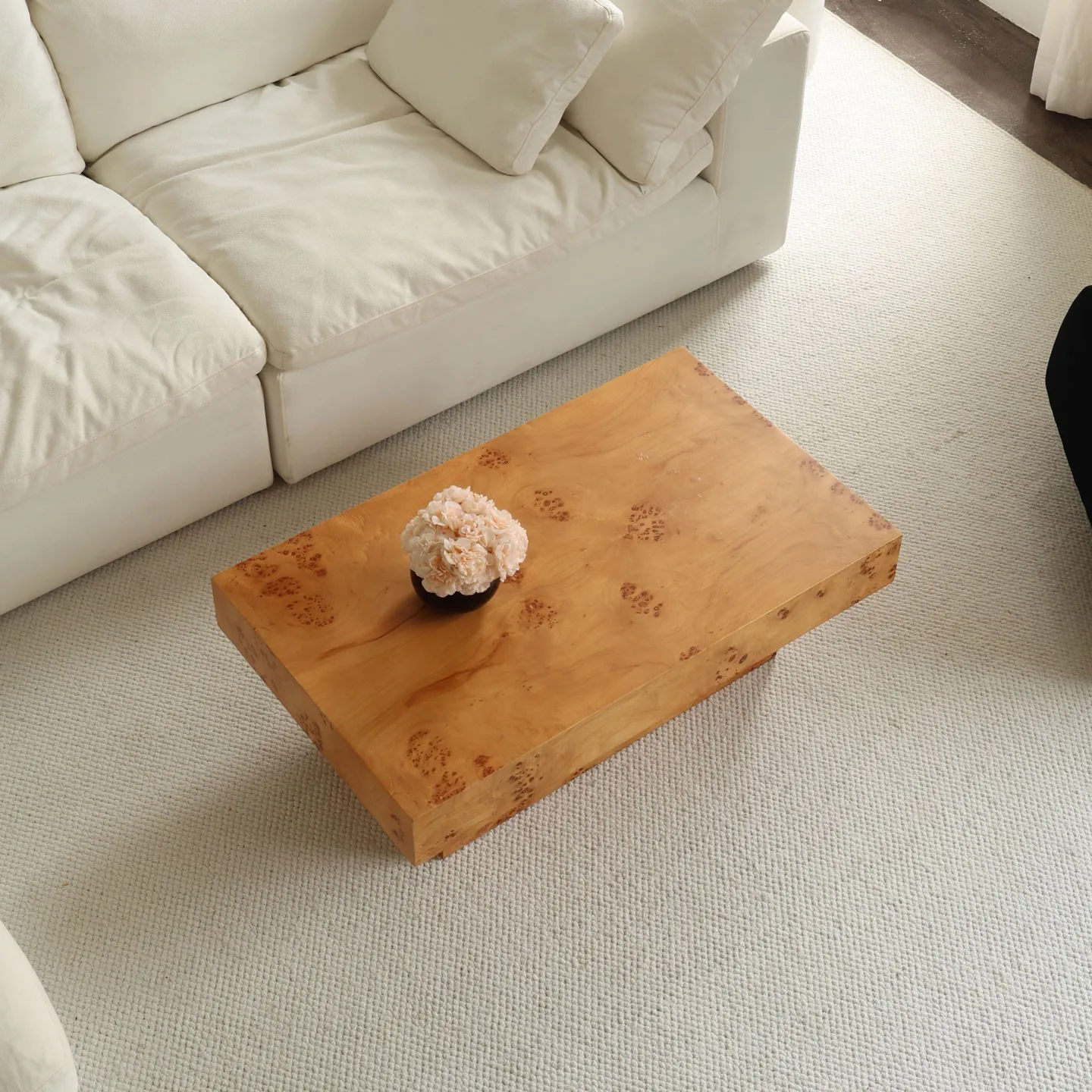 

Мебель из цельного дерева в стиле ретро, журнальный столик для гостиной, светлый роскошный прямоугольный повседневный чайный столик в стиле ваби-саби, размер 100x60x36 см